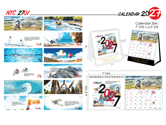 Vitality Desk Calendar